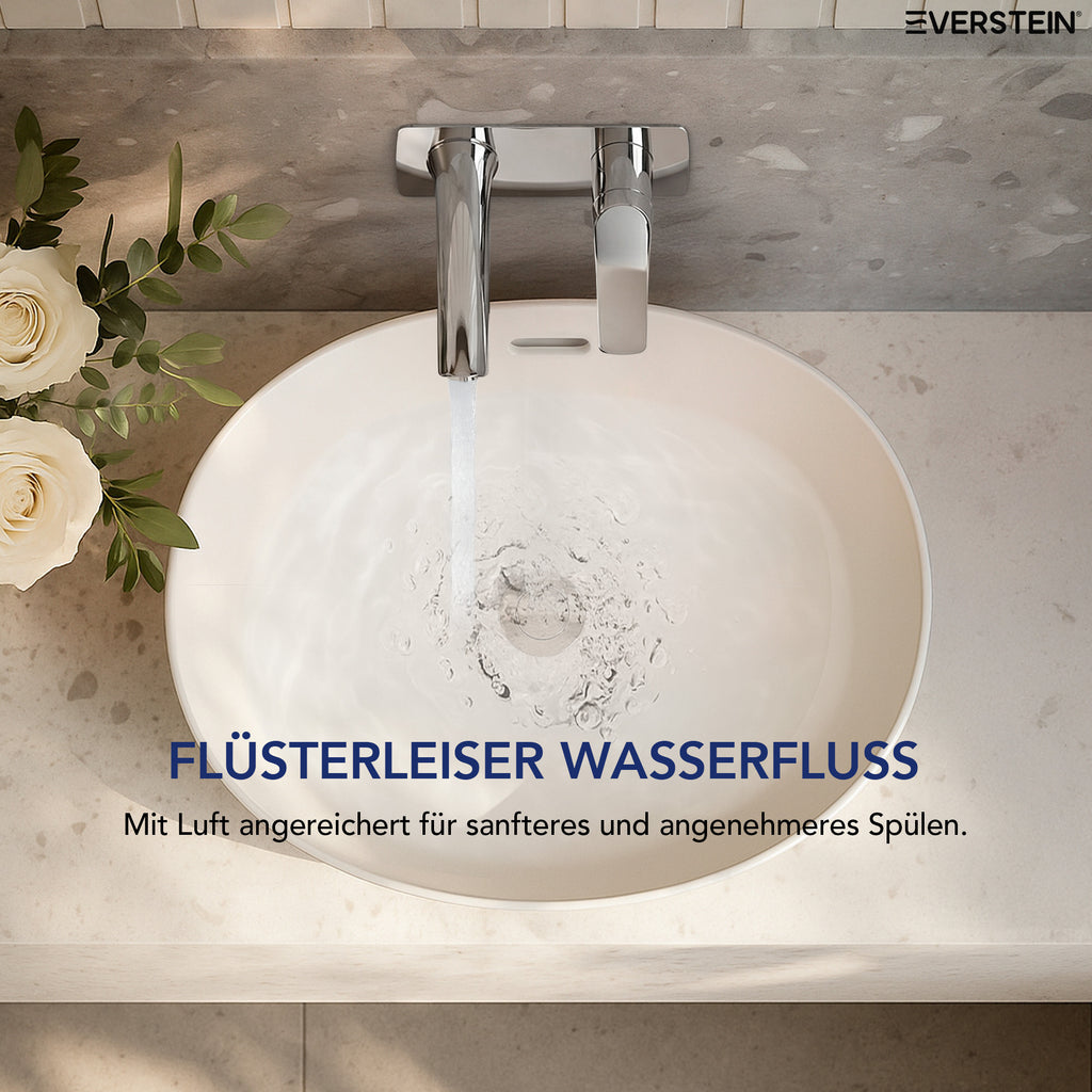EVERSTEIN Unterputz-Waschtischarmatur, Wasserhahn Bad mit Pop-up (SFS-1284)