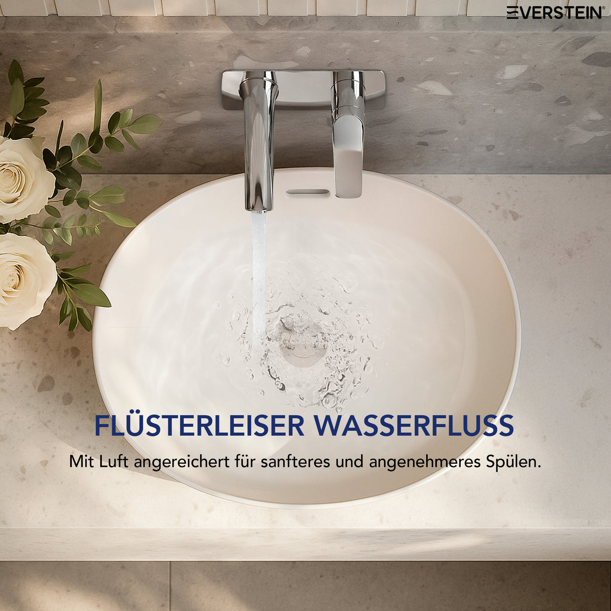 EVERSTEIN Unterputz-Waschtischarmatur, Wasserhahn Bad mit Pop-up (SFS-1284)