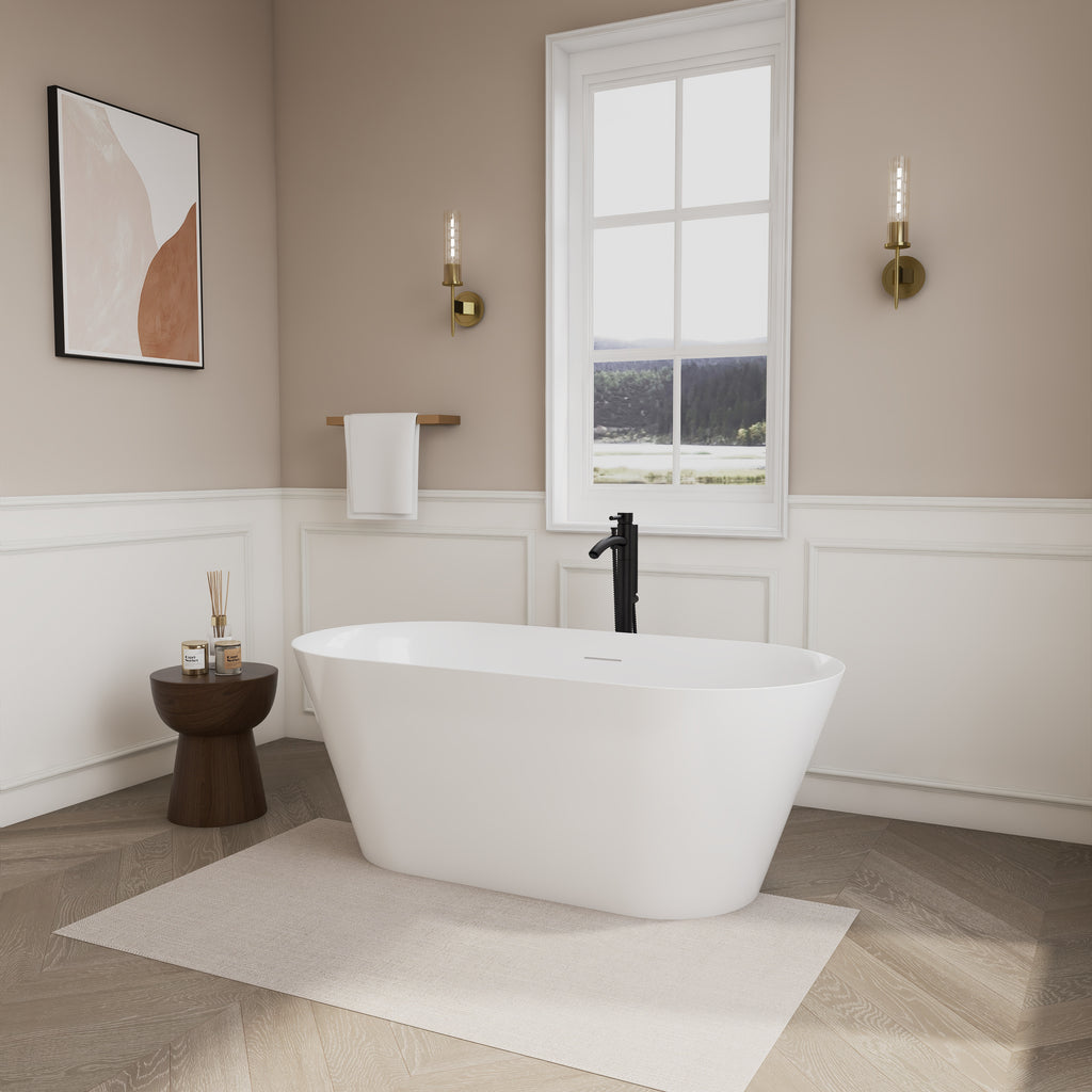 EVERSTEIN 60 x 28.7 x 23-Inch Freestanding Bathtub