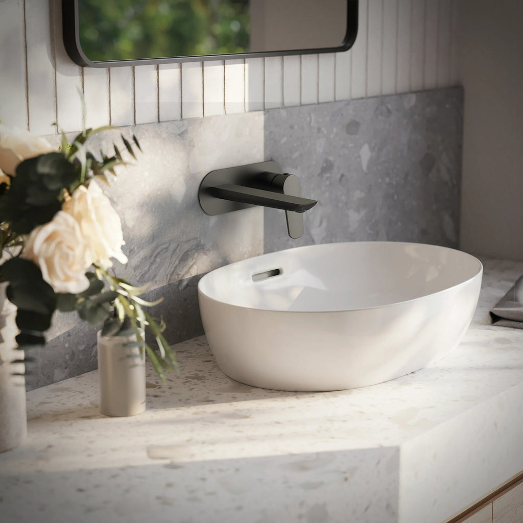 EVERSTEIN Wall Mounted Bathroom Basin Tap