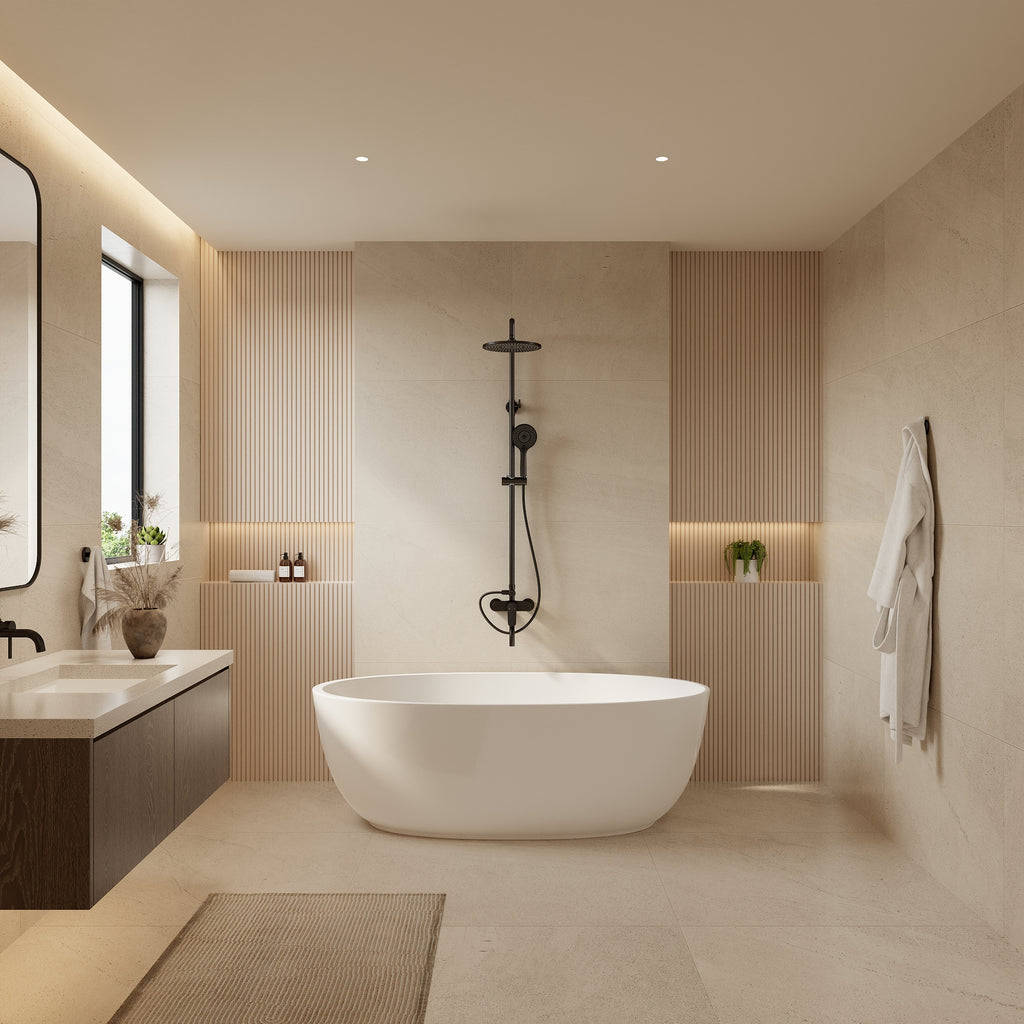 EVERSTEIN Exposed Shower System with Rain Shower