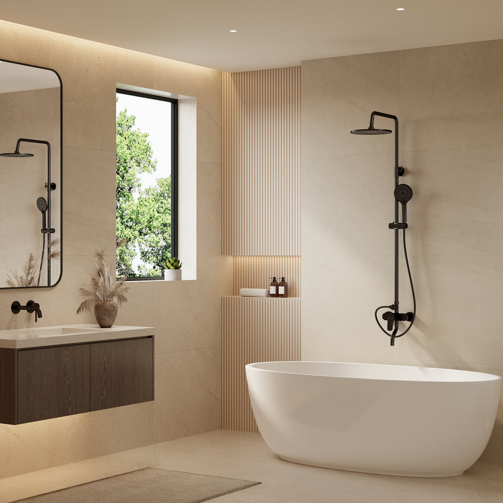 EVERSTEIN Exposed Shower System with Rain Shower