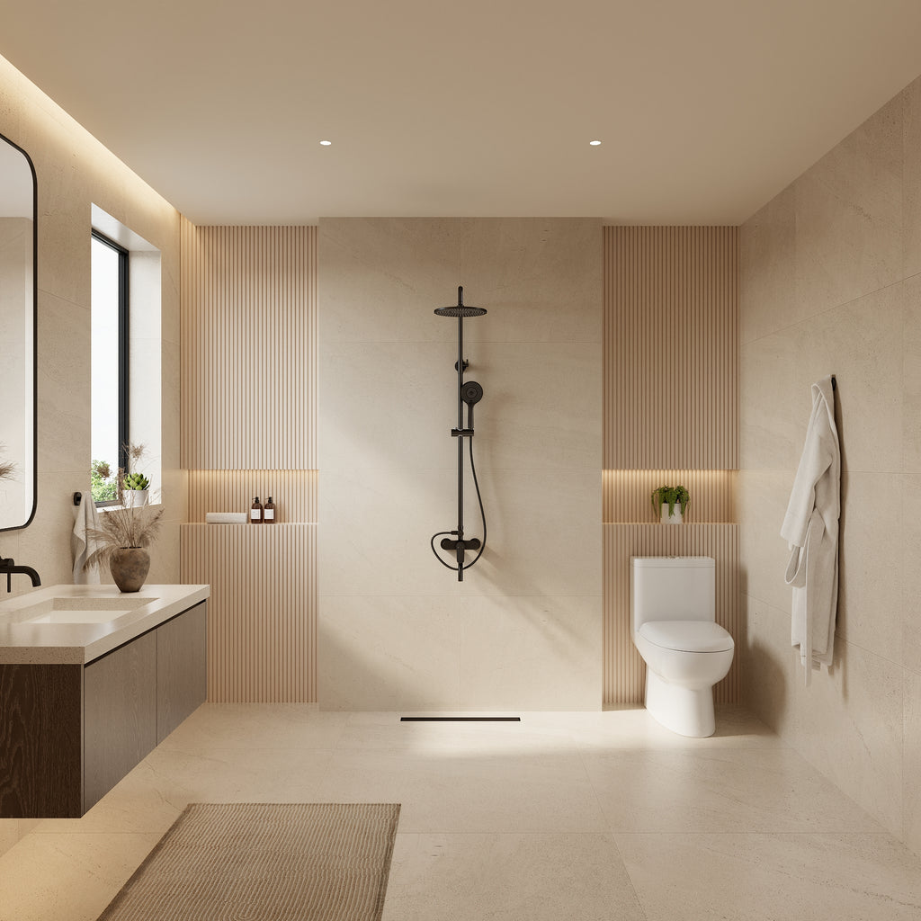 EVERSTEIN Exposed Shower System with Rain Shower