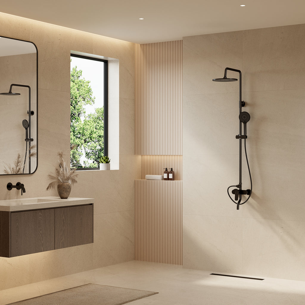 EVERSTEIN Exposed Shower System with Rain Shower