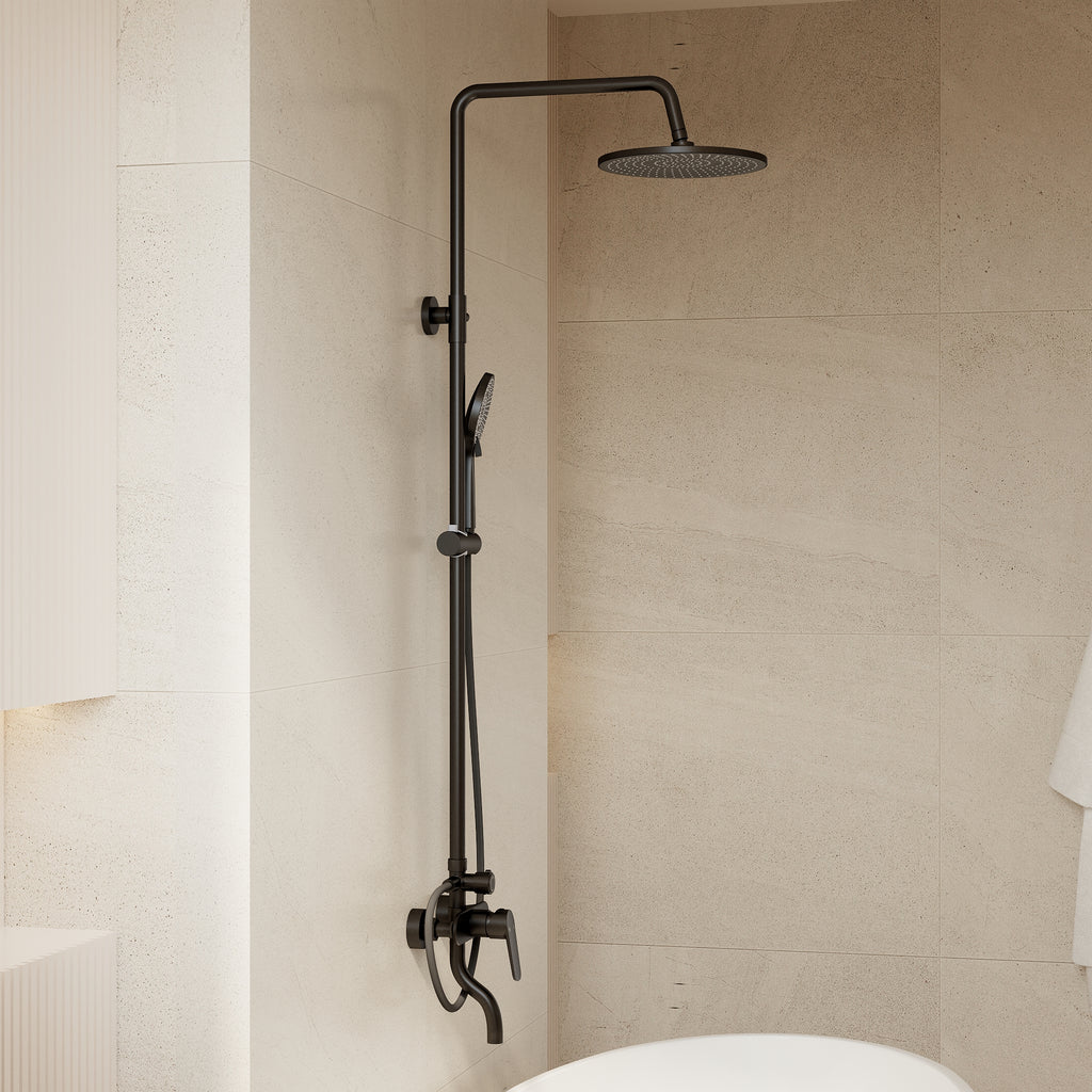 EVERSTEIN Exposed Shower System with Rain Shower