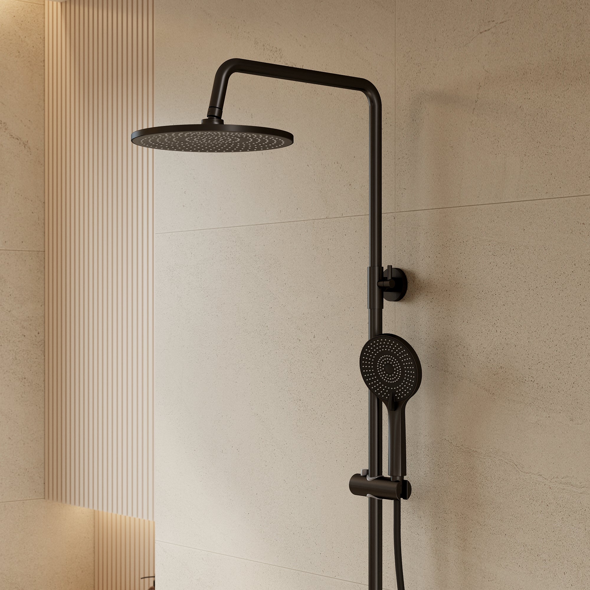 EVERSTEIN Exposed Shower System with Rain Shower