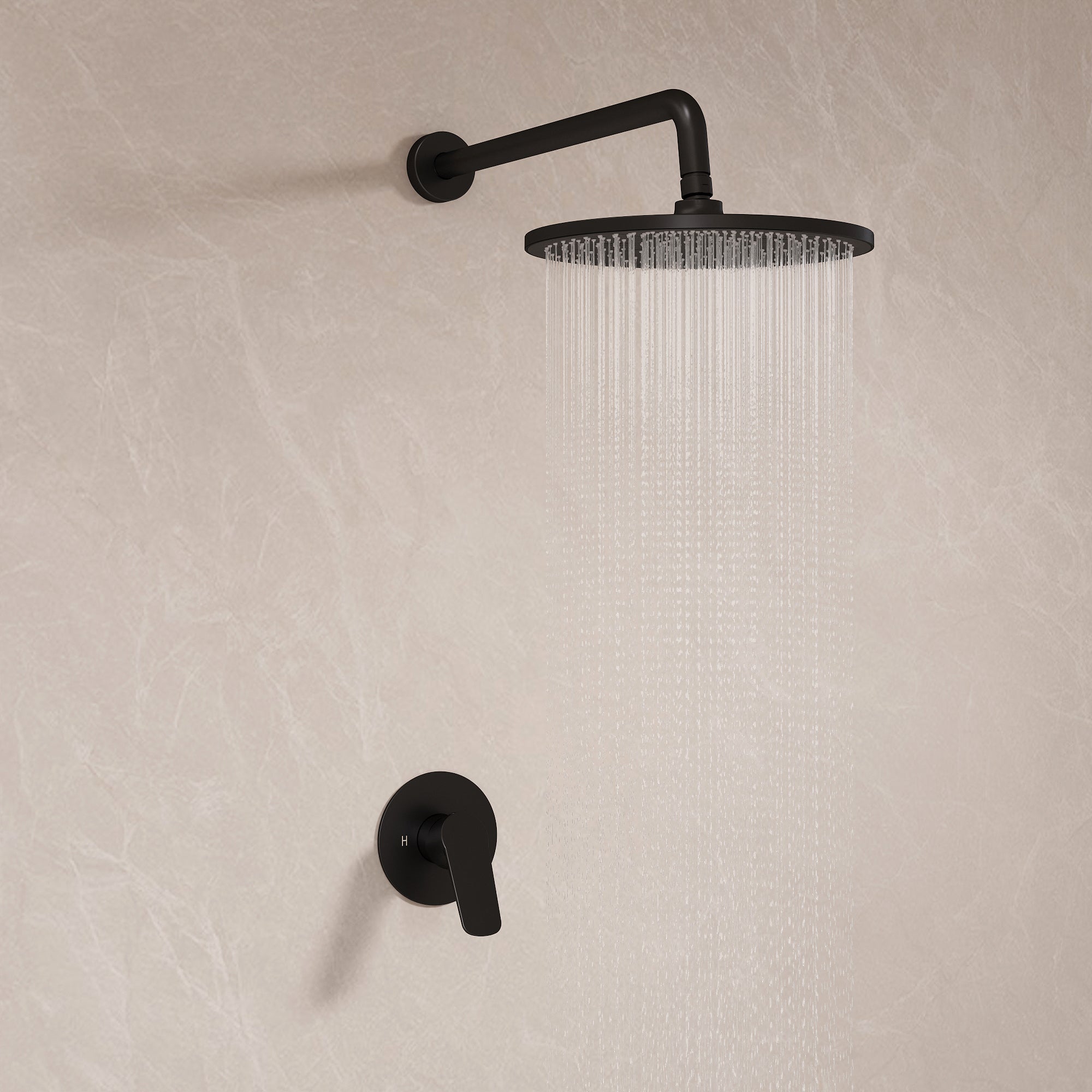 EVERSTEIN Concealed Shower System with Rain Shower