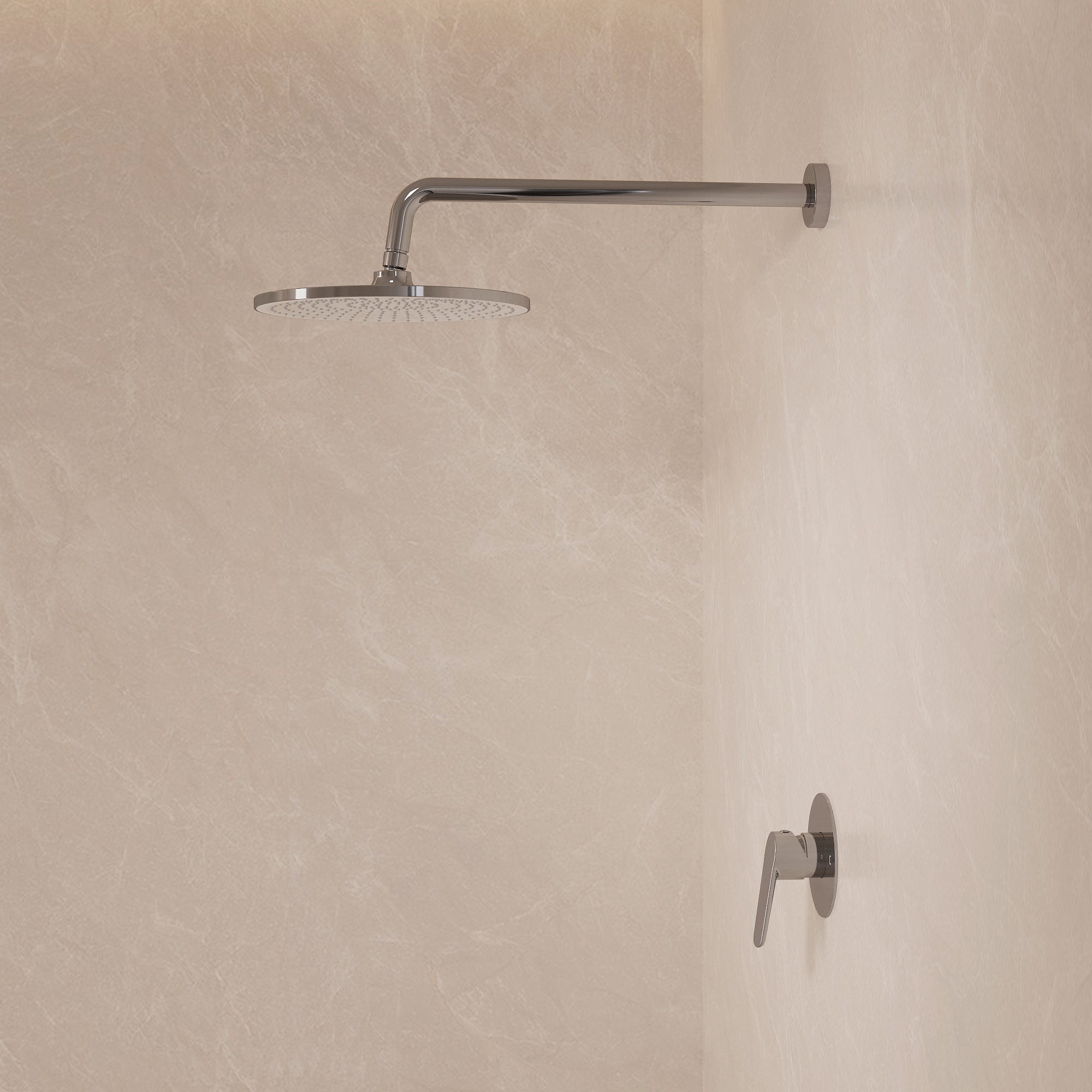 EVERSTEIN Concealed Shower System with Rain Shower