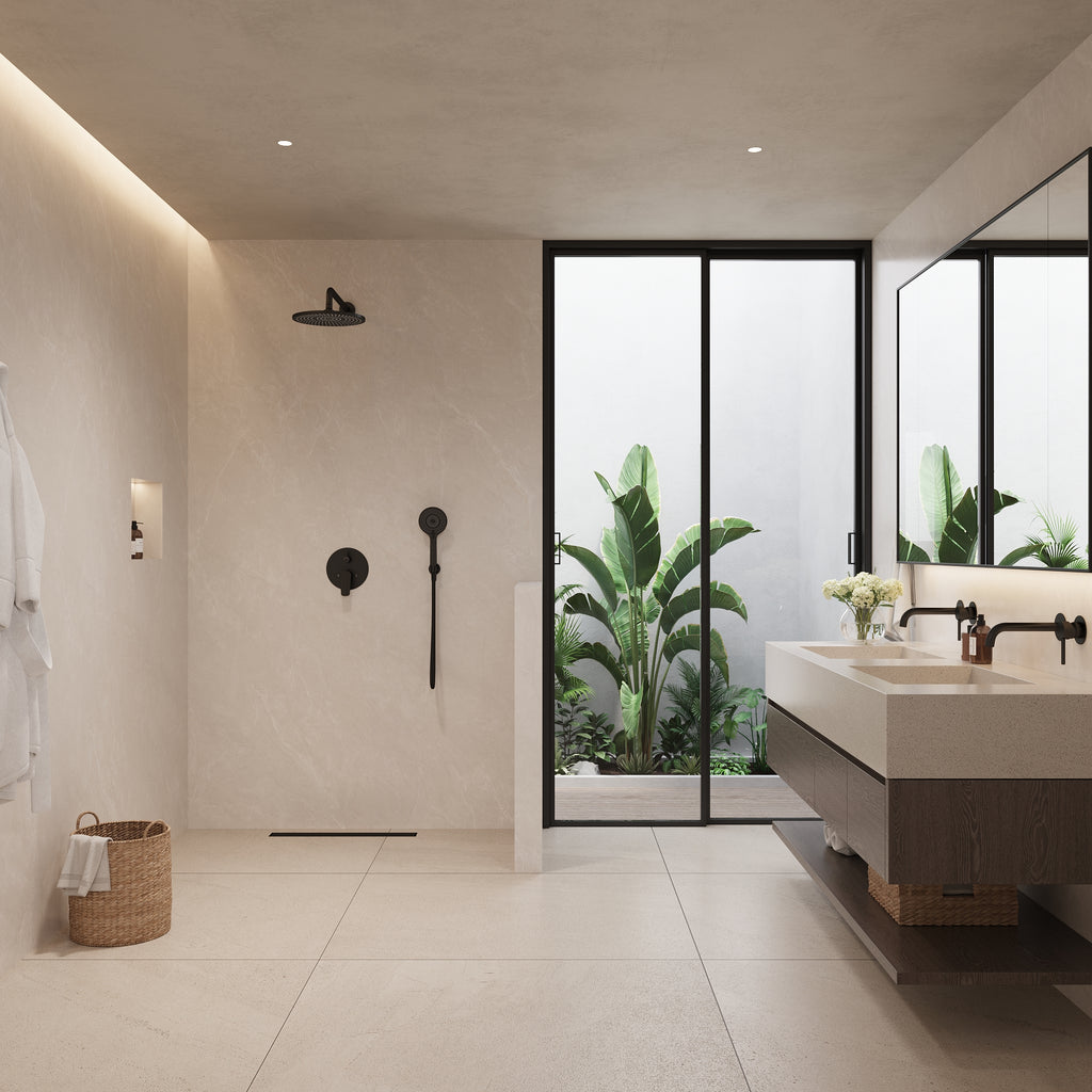 EVERSTEIN Concealed Rainfall Shower System with Handheld