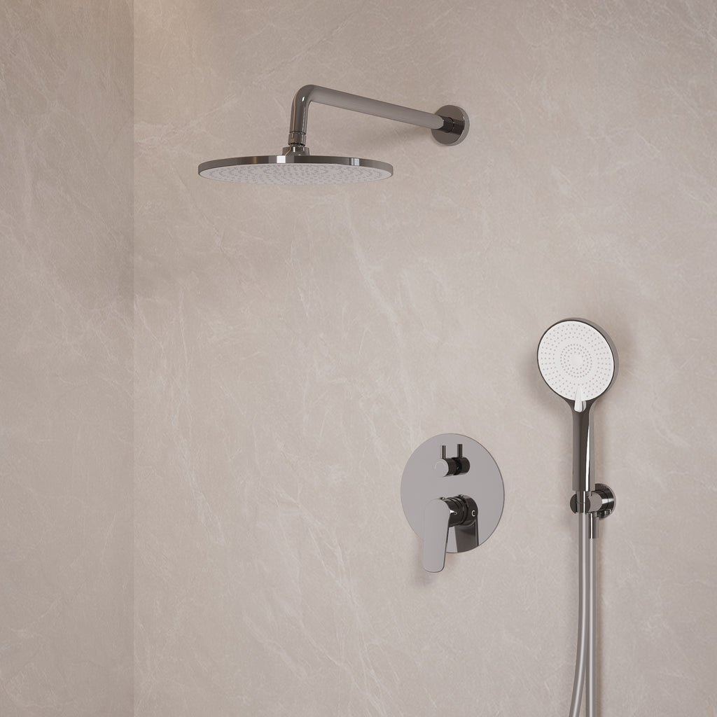 EVERSTEIN Concealed Rainfall Shower System with Handheld