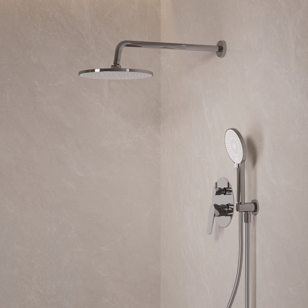EVERSTEIN Concealed Rainfall Shower System with Handheld
