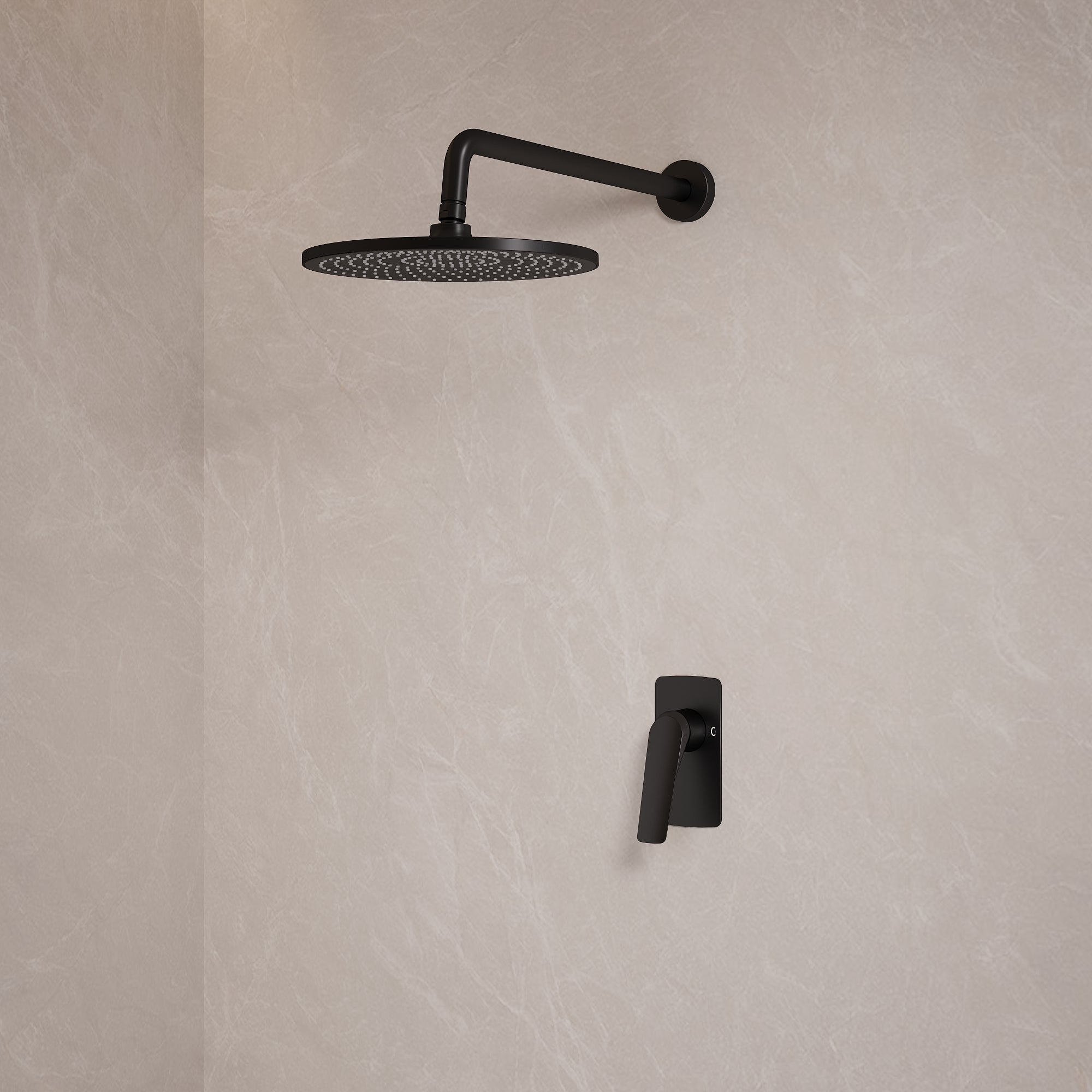 EVERSTEIN Concealed Shower System with Rain Shower