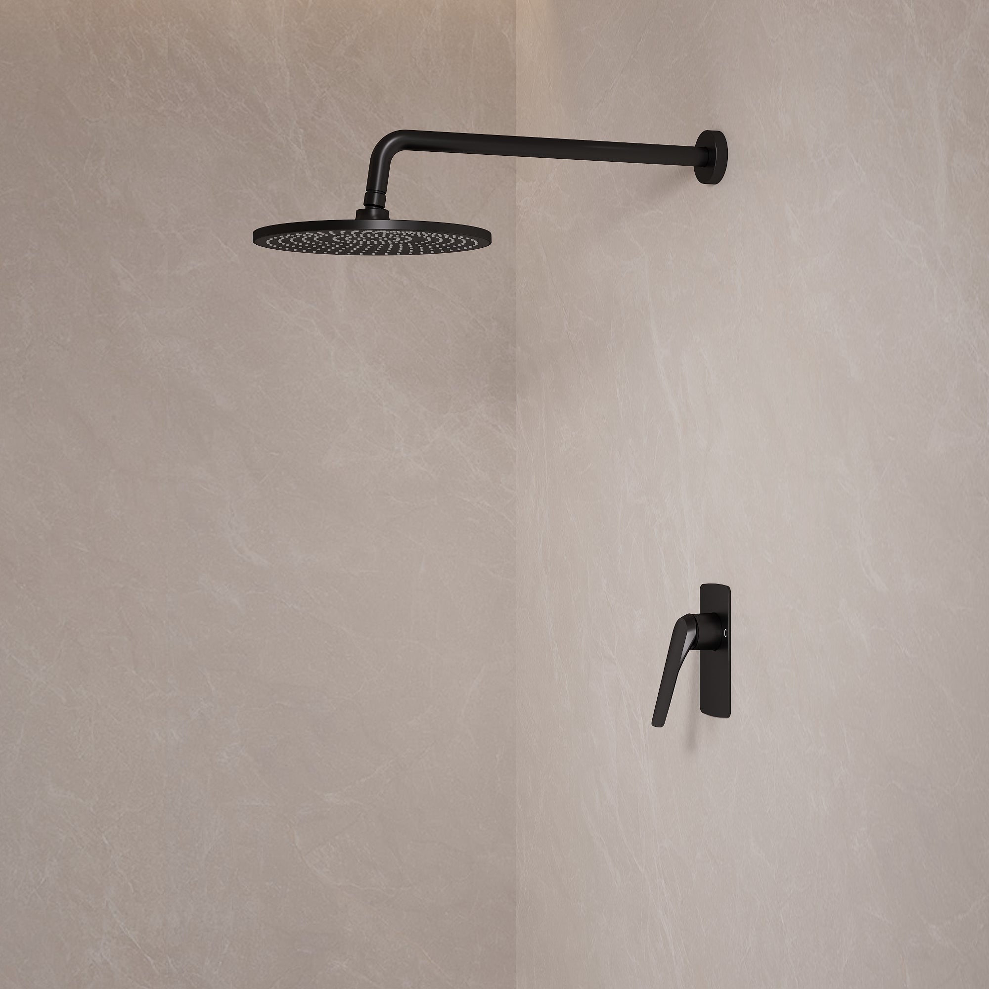 EVERSTEIN Concealed Shower System with Rain Shower