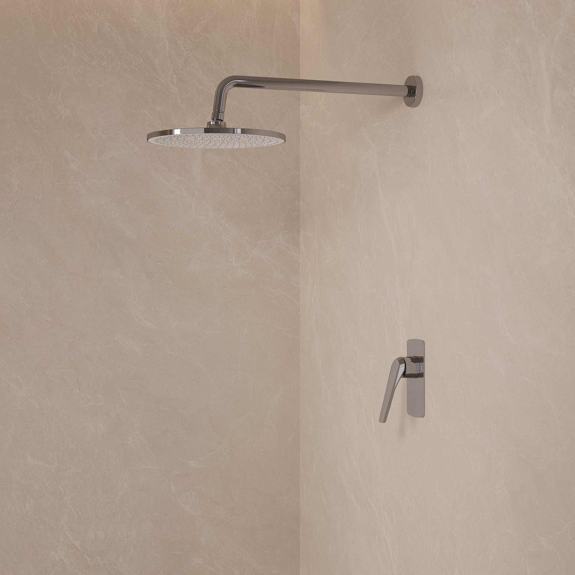 EVERSTEIN Concealed Shower System with Rain Shower