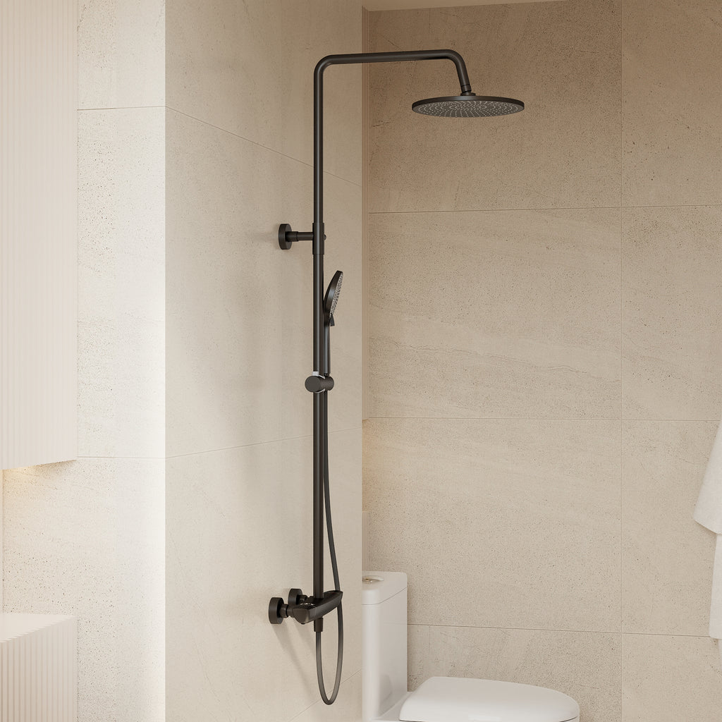 EVERSTEIN Thermostatic Shower System with Rain Shower and Hand Shower