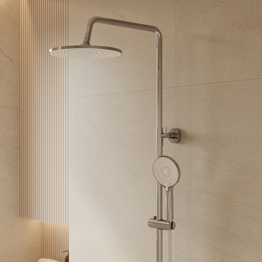 EVERSTEIN Thermostatic Shower System with Rain Shower and Hand Shower