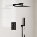 EVERSTEIN Thermostatic Recessed Shower System with Square Showerhead