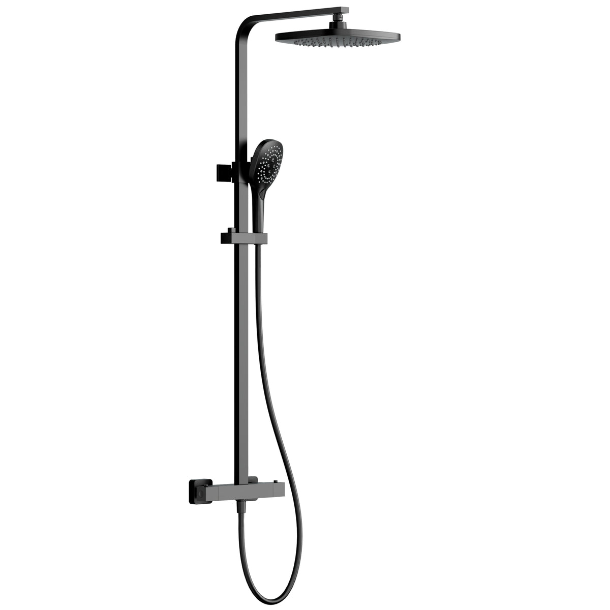 EVERSTEIN Thermostatic Shower Column with Shower Head – Complete Set