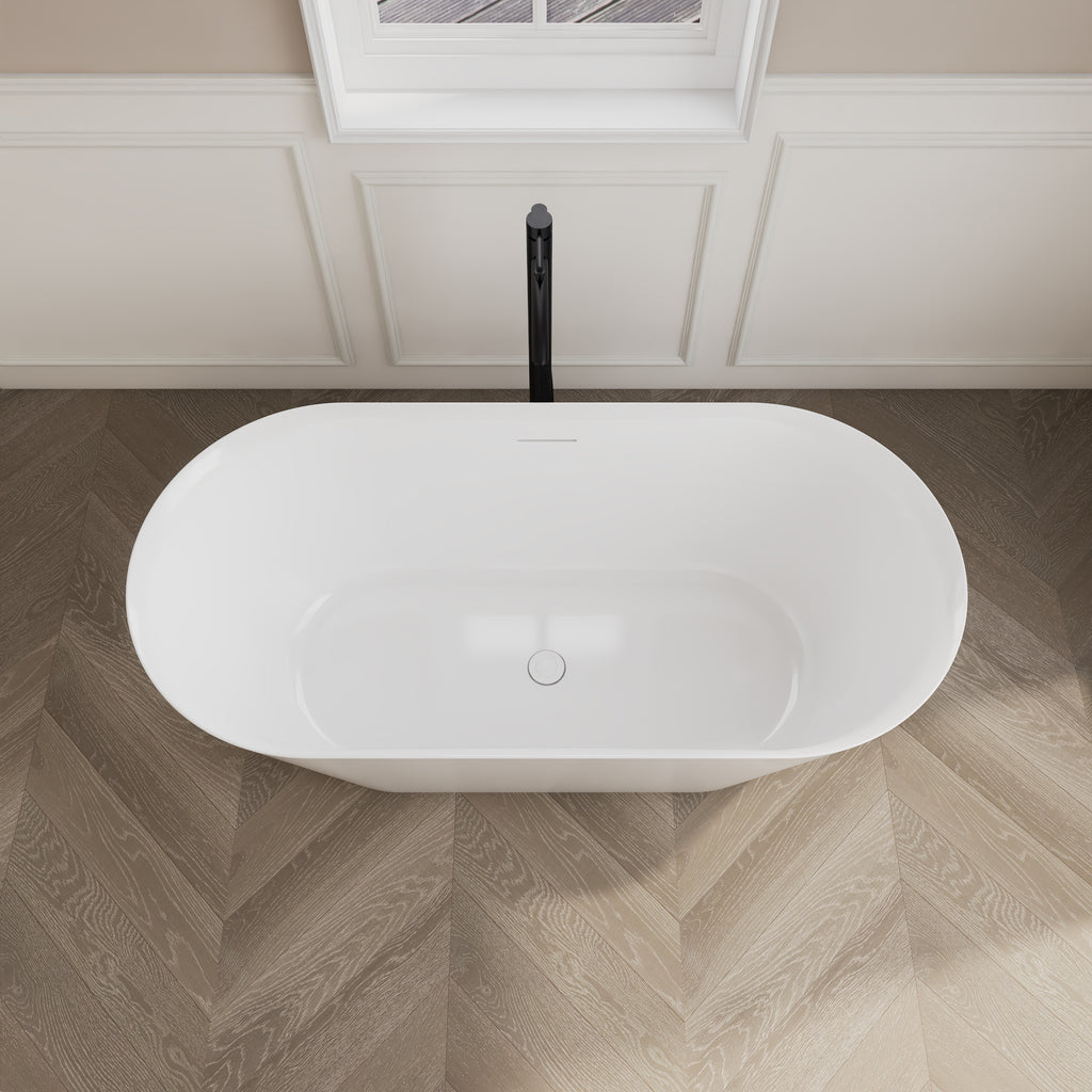 EVERSTEIN 60 x 28.7 x 23-Inch Freestanding Bathtub