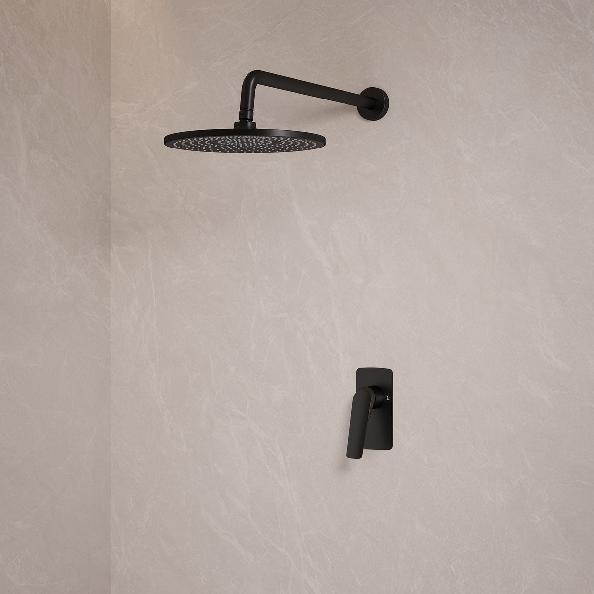 EVERSTEIN Concealed Shower System with Rain Shower