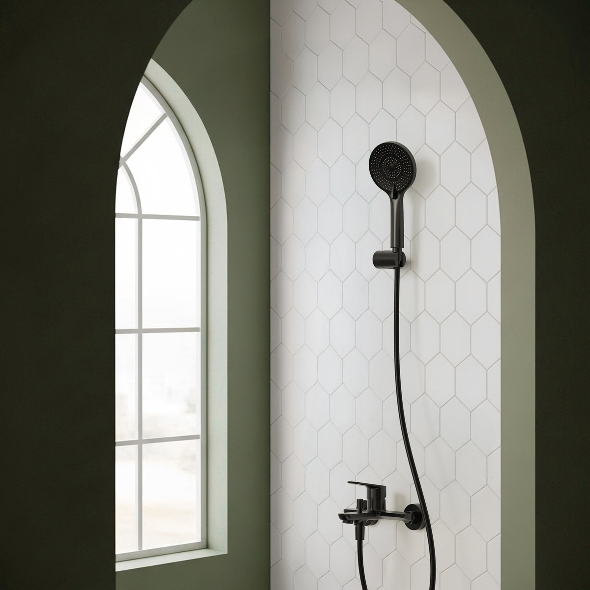 EVERSTEIN Bathtub Faucet with Hand Shower
