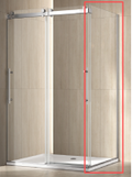 EVERSTEIN 36 x 79-Inch Soft Close Bypass Shower Door with Return Panel