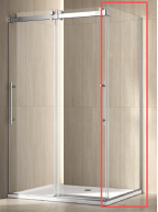 EVERSTEIN 36 x 79-Inch Soft Close Bypass Shower Door with Return Panel