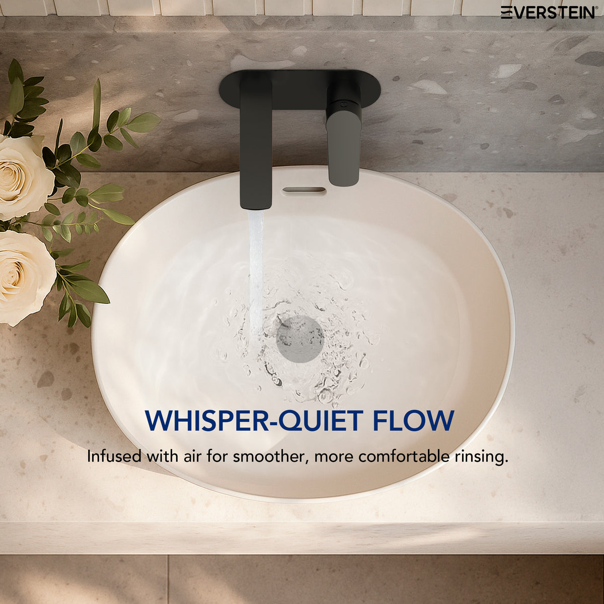 EVERSTEIN Wall Mounted Bathroom Basin Tap