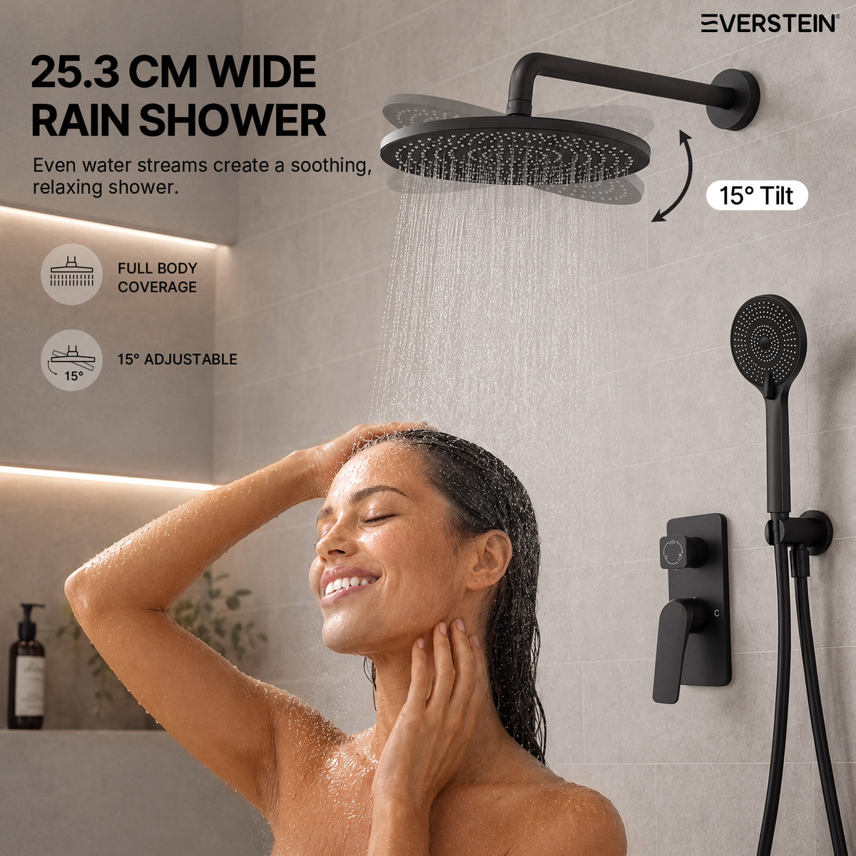 EVERSTEIN Concealed 3-Function Shower System