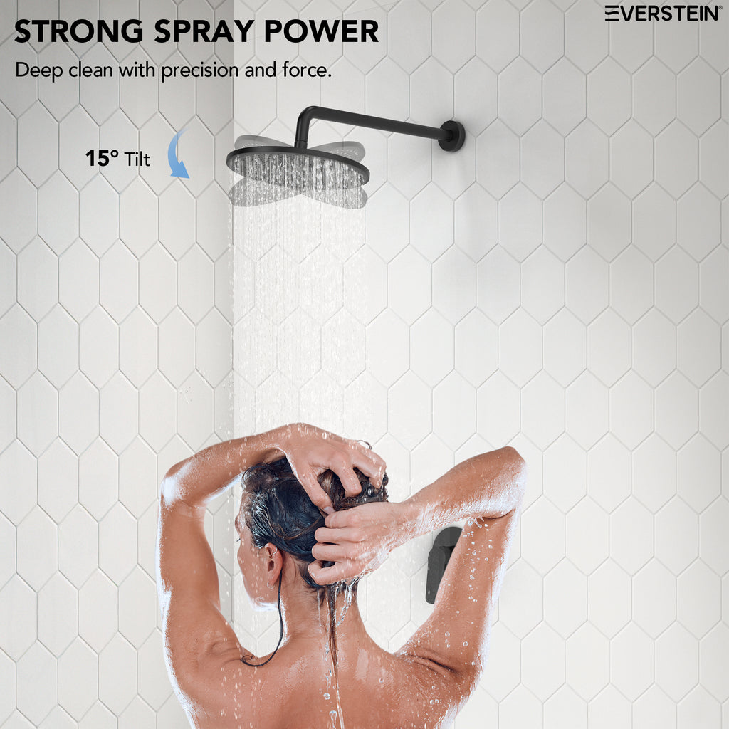 EVERSTEIN Concealed Shower System with Rain Shower