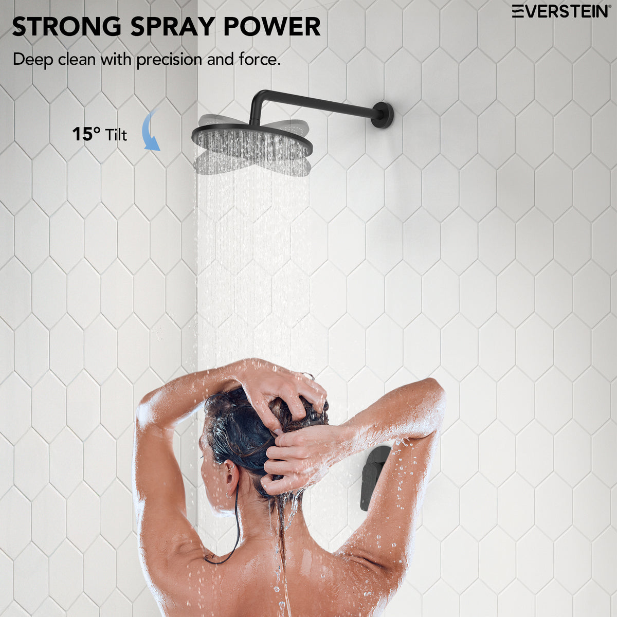 EVERSTEIN Concealed Shower System with Rain Shower