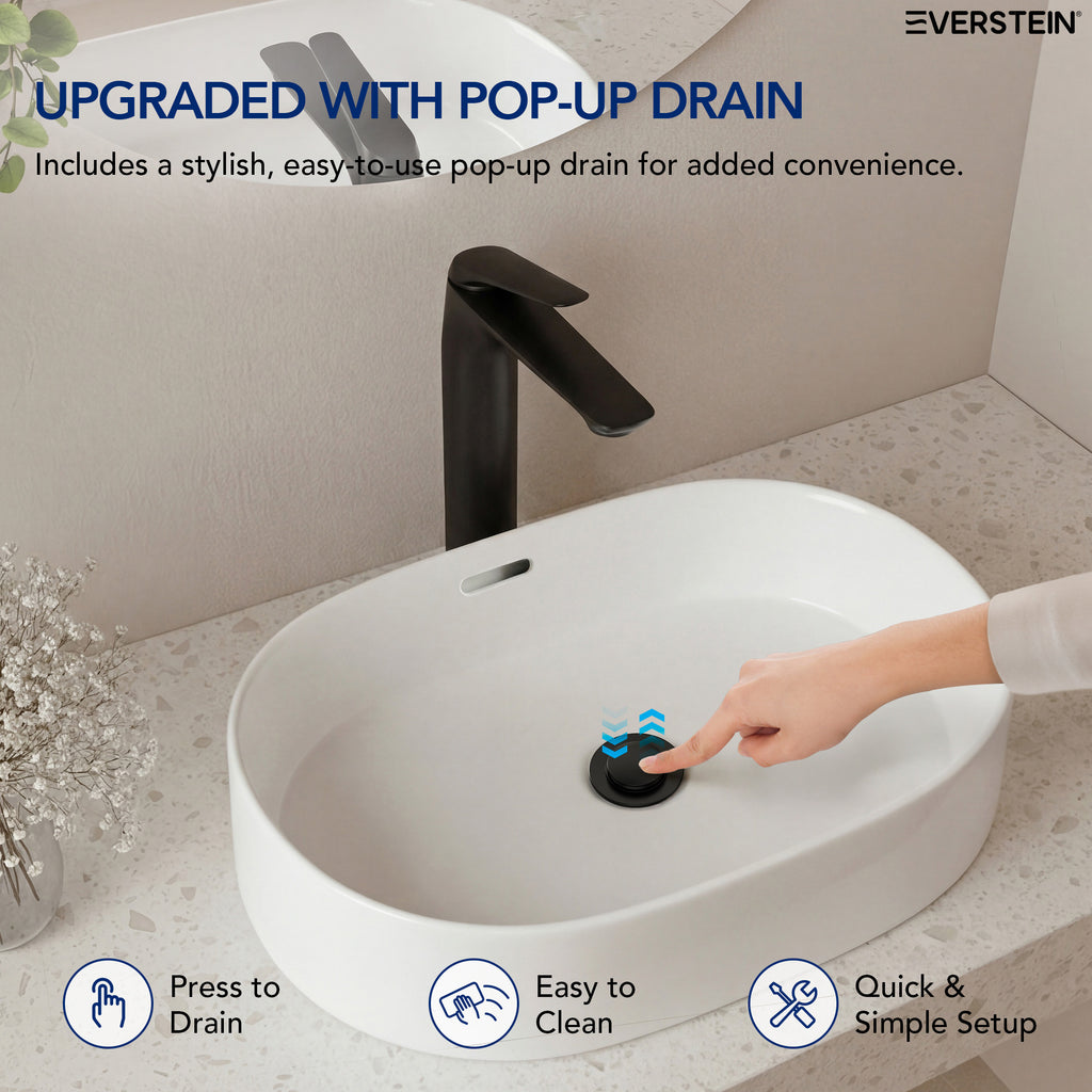 EVERSTEIN Tall Countertop Basin Mixer Tap