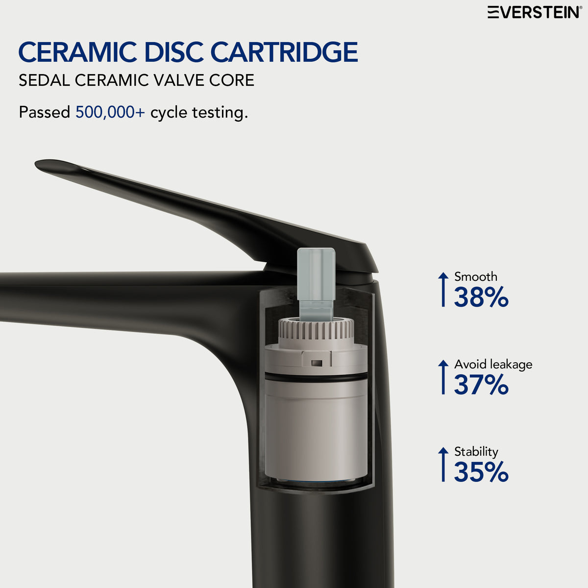 EVERSTEIN Tall Countertop Basin Mixer Tap
