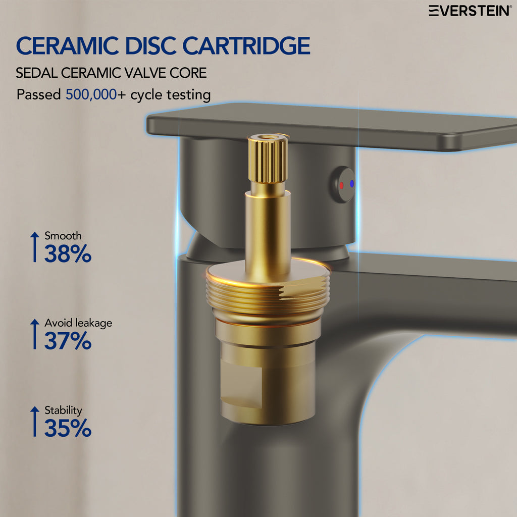EVERSTEIN Single-Hole Bathroom Vessel Basin Tap