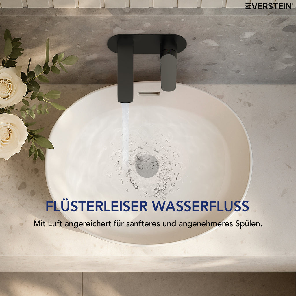 EVERSTEIN Unterputz-Waschtischarmatur, Wasserhahn Bad mit Pop-up (SFS-1276)
