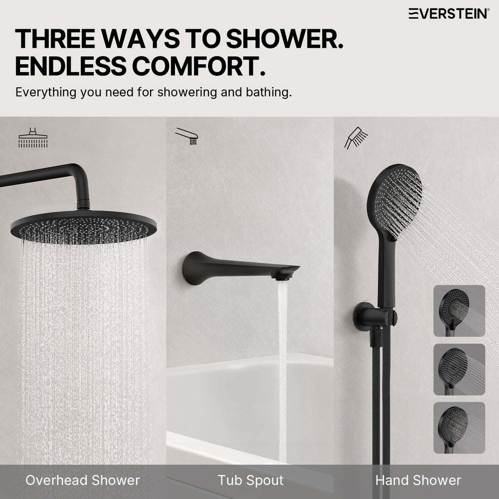 EVERSTEIN Concealed 3-Function Shower System