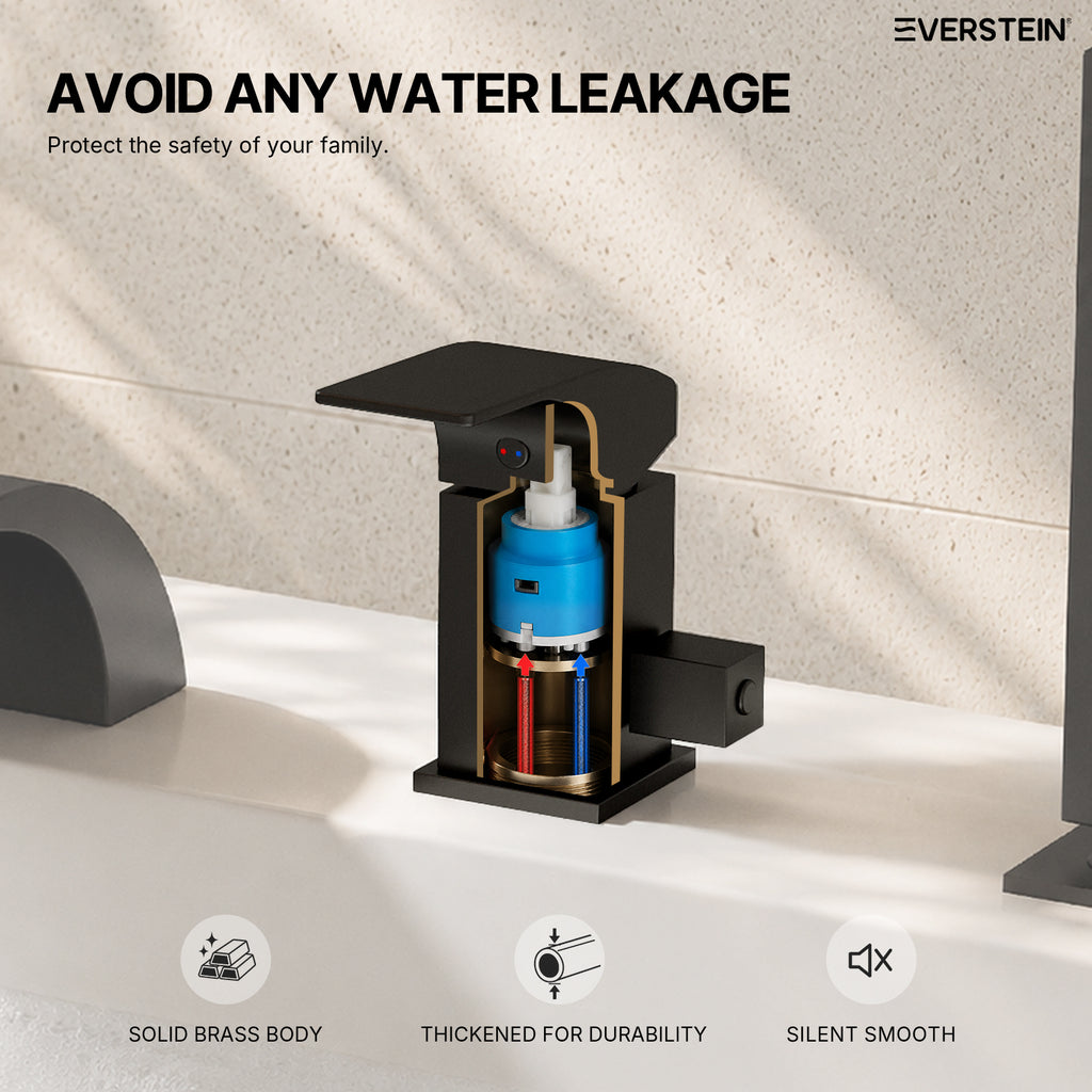 EVERSTEIN Waterfall Bathtub Tap with Hand Shower