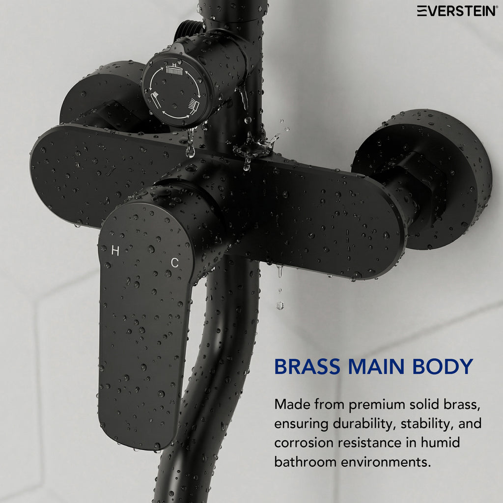 EVERSTEIN Exposed Shower System with Rain Shower