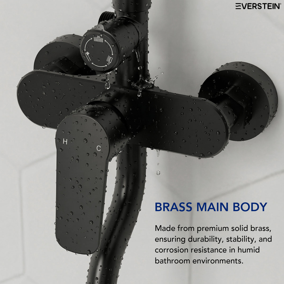 EVERSTEIN Exposed Shower System with Rain Shower