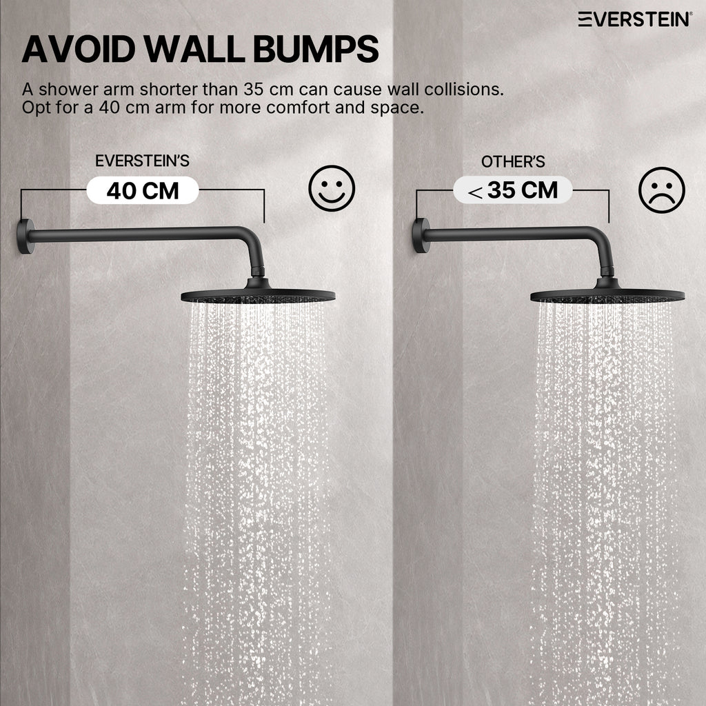 EVERSTEIN Concealed Rainfall Shower System with Handheld
