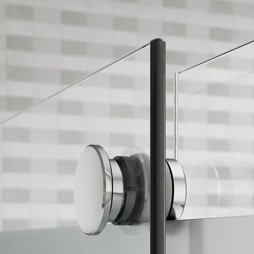 VERSTEIN Soft Close Bypass Double Sliding Shower Door