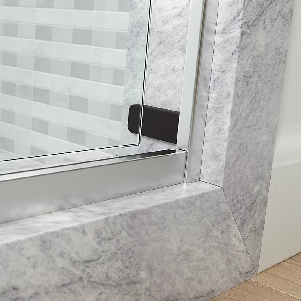 VERSTEIN Soft Close Bypass Double Sliding Shower Door
