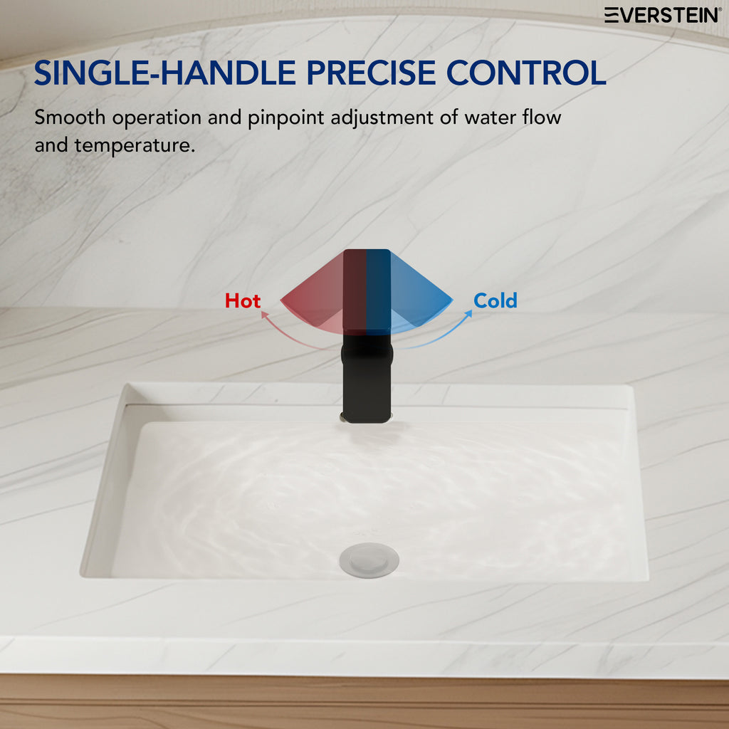 EVERSTEIN Single-Hole Bathroom Sink Faucet