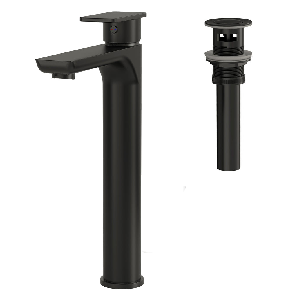 EVERSTEIN Single-Hole Bathroom Vessel Sink Faucet