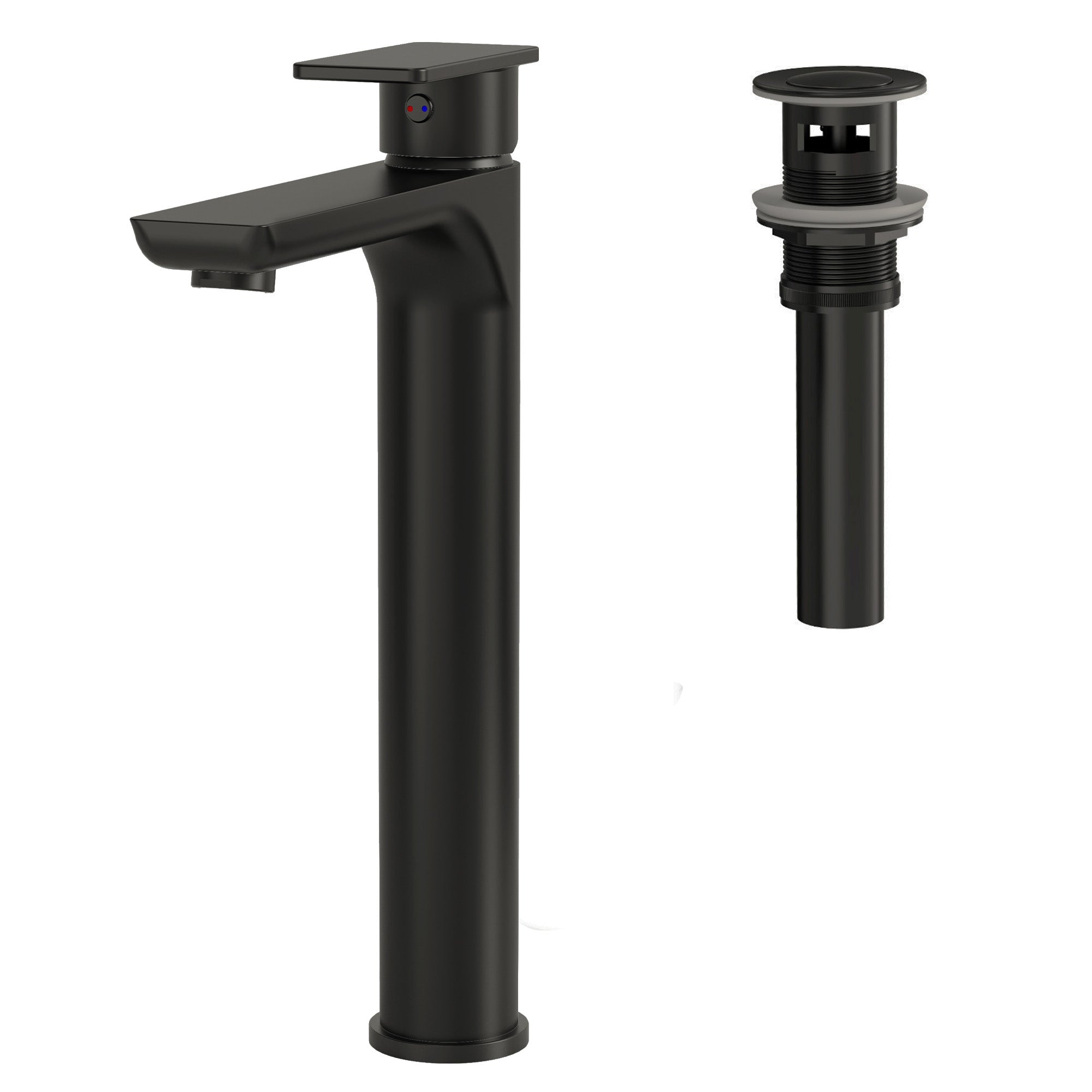 EVERSTEIN Single-Hole Bathroom Vessel Sink Faucet