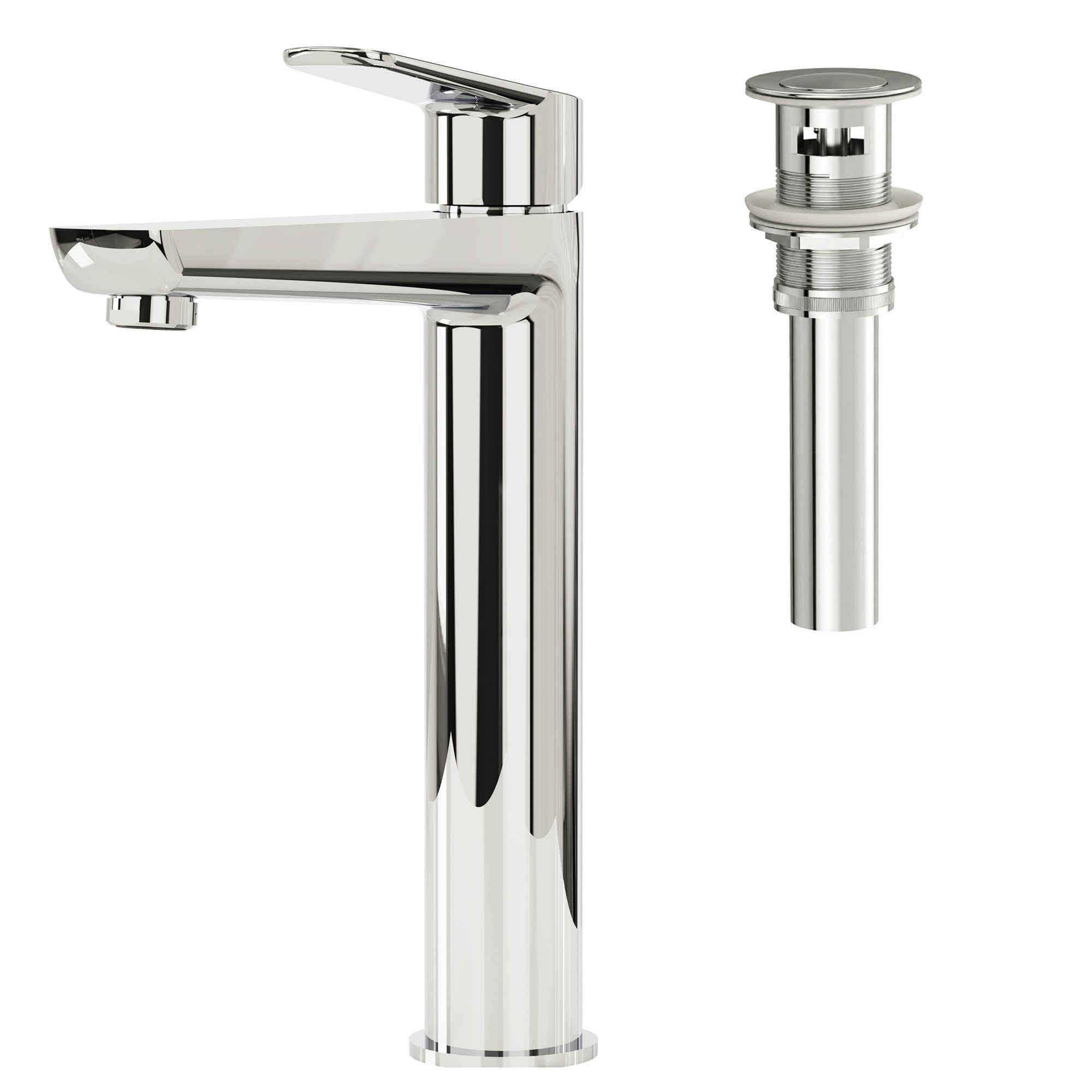 EVERSTEIN Single-Handle Bathroom Vessel Sink Faucet