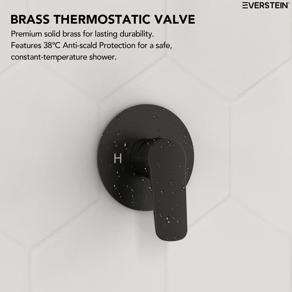 EVERSTEIN Concealed Shower System with Rain Shower