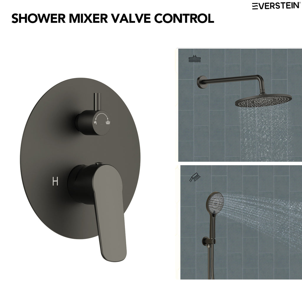 EVERSTEIN Concealed Rainfall Shower System with Handheld