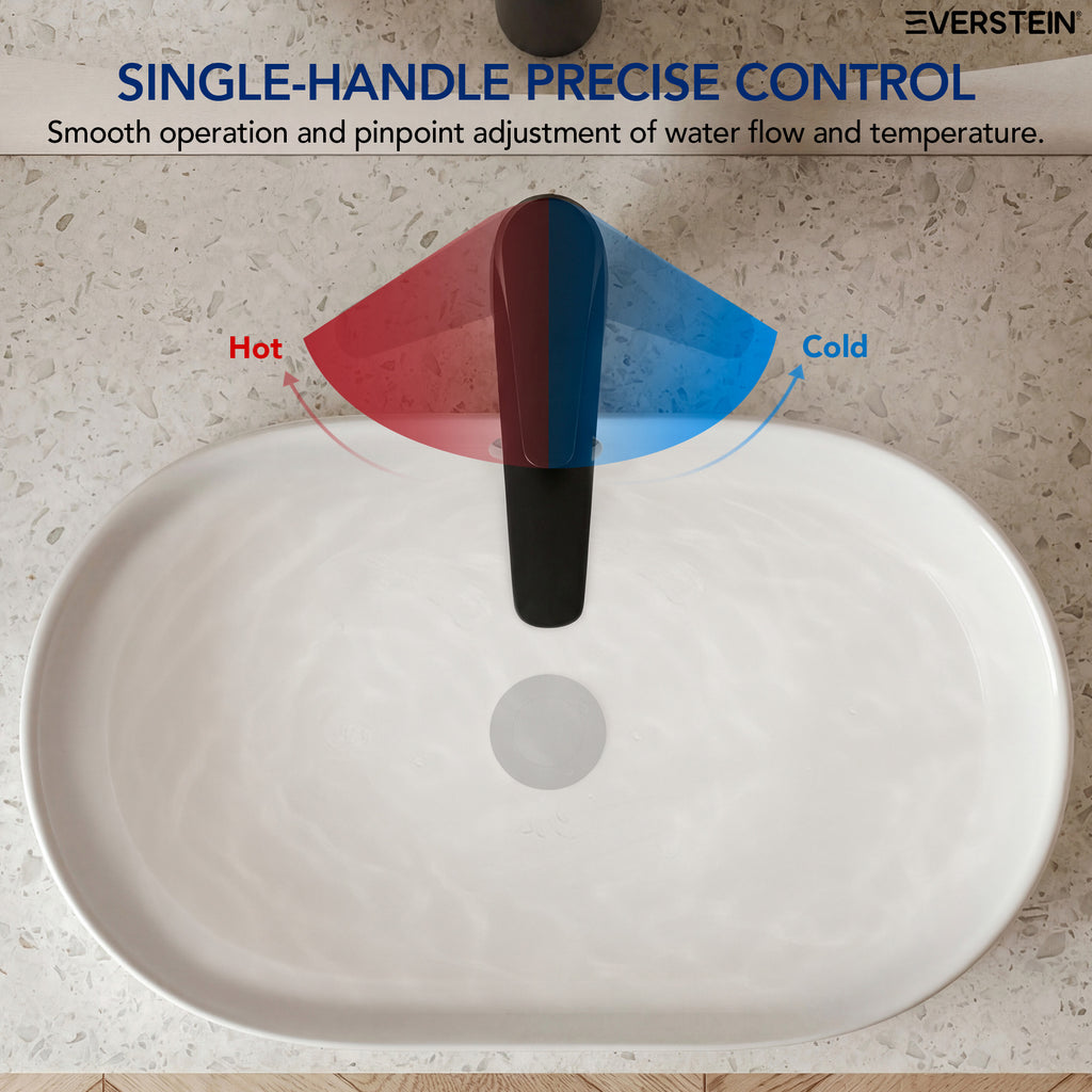 EVERSTEIN Tall Bathroom Faucet for Vessel Basin