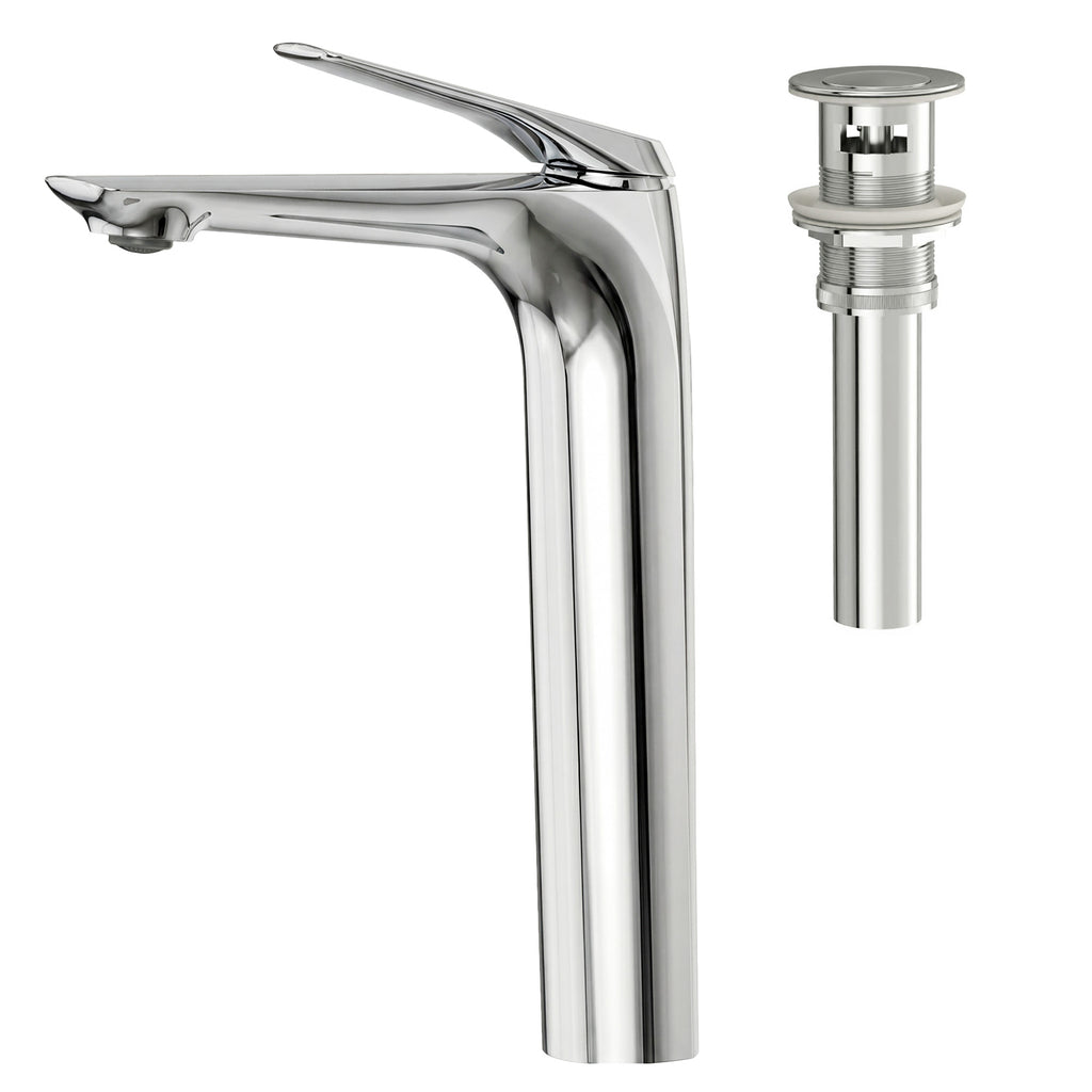 EVERSTEIN Tall Bathroom Faucet for Vessel Basin